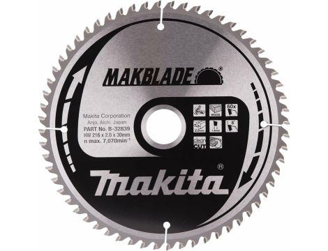 MAKITA PIŁA TARCZOWA  216x30x60z MAKBLADE DREWNO