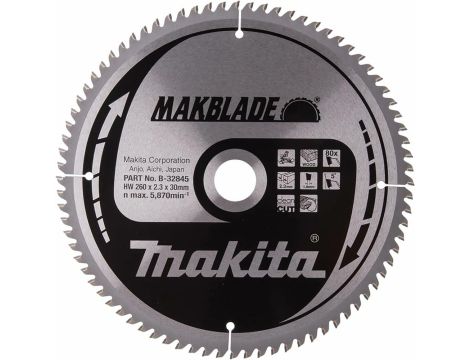 MAKITA PIŁA TARCZOWA  260x30x80z MAKBLADE DREWNO