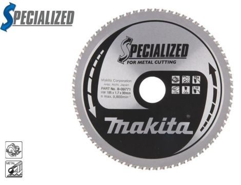MAKITA PIŁA TARCZOWA  185x30x70z SPECJALIZED METAL