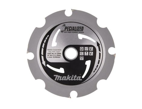 MAKITA PIŁA TARCZOWA  165x20x 4z SPECJALIZED PŁYTY WŁÓKNOWO-CEMENTOWE