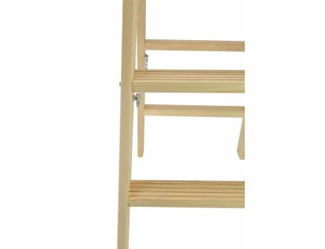 AW DRABINA TABORET DREWNIANY 8 STOPNI 150KG - 3