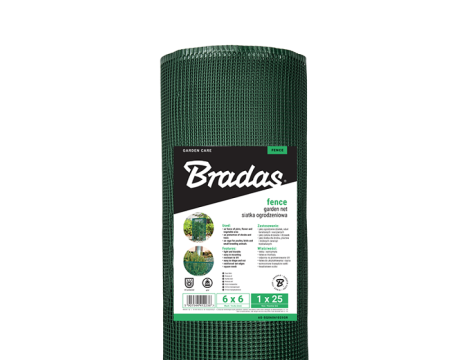 SIATKA OGRODZENIOWA/OGRODOWA  6mm x 1,00m x 25mb 300g/m2 - 3