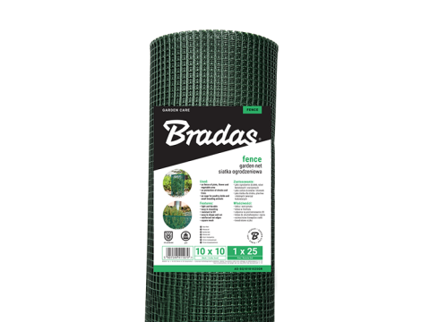 SIATKA OGRODZENIOWA/OGRODOWA 10mm x 1,00m x 25mb 300g/m2 - 3