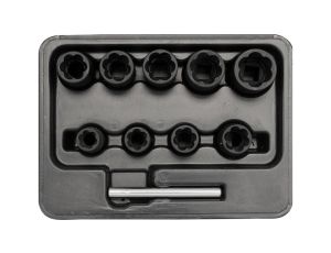 ZESTAW WYKRĘTAKÓW 3/8 10 SZTUK