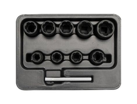 ZESTAW WYKRĘTAKÓW 3/8 10 SZTUK