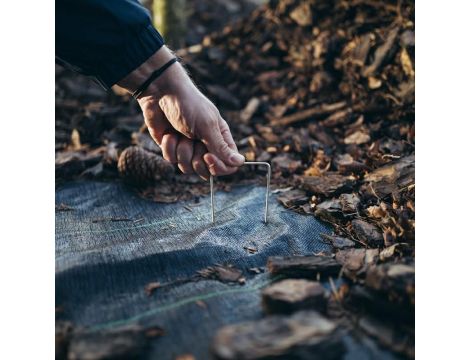 SZPILKA DO AGROTKANIN METALOWA 3cm x 20cm /100szt. - 2