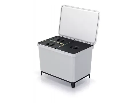 KEDEN KOSZ NA ŚMIECI SYSTEMA 23L + 2x10L - POPIELATY