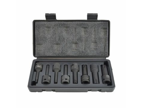 AWTOOLS KLUCZE UDAROWE TRZPIENIOWE TORX 8szt. BLACK LINE
