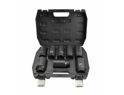 AWTOOLS ZESTAW NASADEK UDAROWYCH 3/4" 8cz. DŁUGIE BLACK LINE