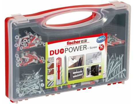 FISCHER ZESTAW KOŁKÓW REDBOX DUOPOWER+WKRĘTY 280szt.