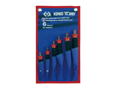 KING TONY ZESTAW WYBIJAKÓW IGŁOWYCH Z UCHWYTEM GUMOWYM 6cz. 2 - 8mm