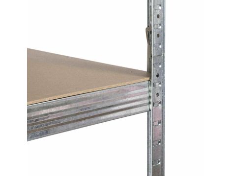 AWTOOLS REGAŁ 6 PÓŁEK 200x90x40 NOŚNOŚĆ 300kg / 6.0mm - WCISKANY SZYBKI MONTAŻ - 2