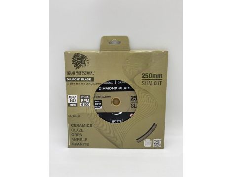 TARCZA DIAMENTOWA 250mm SLIM CUT  INDIAN PROFESSIONAL - 2