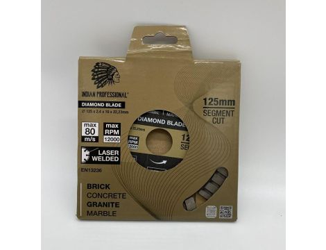 TARCZA DIAMENTOWA 125mm SEGMENT TURBO CUT  INDIAN PROFESSIONAL - 2