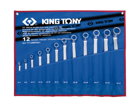 KING-TONY ZESTAW KLUCZY OCZKOWYCH 75st. 6-32mm 12szt.