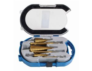 SATRA WIERTŁA STOPNIOWE+FREZY 6el.