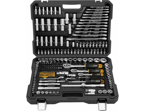 JCB ZESTAW KLUCZY 216el. 1/2" 3/8" 1/4"