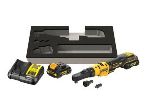 DEWALT GRZECHOTKA 12V DCF500L2G Z ADAPTERAMI 1/4