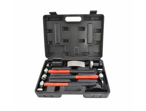 AWTOOLS ZESTAW MŁOTKÓW BLACHARSKICH 7el. / WALIZKA BLACK LINE