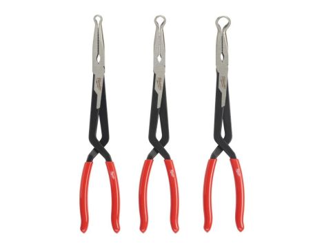 MILWAUKEE SZCZYPCE DŁUGIE ZE SZCZĘKAMI OCZKOWYMI ZESTAW (8, 12,7 ,19mm)