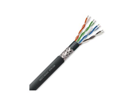 Kabel teleinformatyczny mobilny S/UTP 4x2x26/7AWG cat.6 /100m/