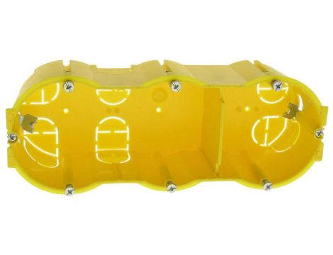 Puszka instalacyjna potrójna trzykrotna pt 3x60 60 mm 60mm do pustych ścian karton-gips