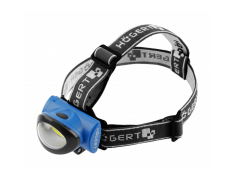 HOGERT LATARKA CZOŁOWA LED 3x AAA 1.5V (bez baterii), 3W, 160lm, 10m, IP20