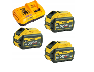DEWALT AKUMULATOR 18/54V  9,0/3,0Ah FLEXVOLT DCB547 3szt. +ŁADOWARKA DCB118