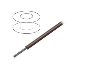 3075 BR005 Przewód na rolce o długości 30,5m linka Cu, 600V PVC brązowy 18 AWG