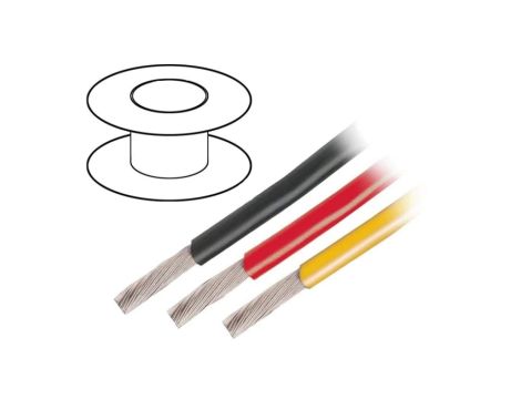 3048 GR005 Przewód na rolce o długości 30,5m linka Cu, 300V PVC zielony 28 AWG