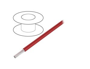3252 RD005 Przewód na rolce o długości 30,5m linka Cu, 300V PVC czerwony 20 AWG