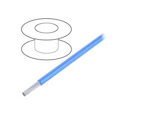 3254 BL005 Przewód na rolce o długości 30,5m linka Cu, 300V PVC niebieski 16 AWG