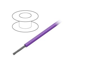 3050 VI005 Przewód na rolce o długości 30,5m linka Cu, 300V PVC fioletowy 24 AWG