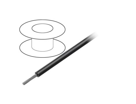 1850 BK005 Przewód na rolce o długości 30,5m linka Cu, 600V PVC czarny 32 AWG