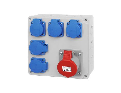 Rozdzielnica budowlana 32A/4P 5x230V RSBO.105/4