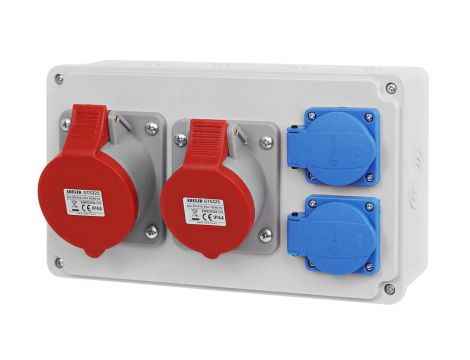 Rozdzielnica budowlana 2x32A/4P 2x230V RSBO.202/4