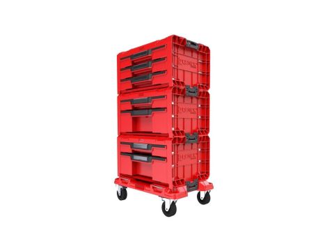Zestaw skrzynek modułowych 4w1 ( PRO Drawer 3 Toolbox Expert x1 + Pro Drawer 2 Toolbox Expert x2 ) na platformie transportowej P