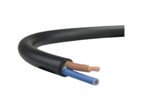 Przewód prądowy H03VV-F / OMY 300V 2x0,75 czarny linka Elektrokabel /500m/