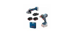 BOSCH ZESTAW COMBO 18V (GDX 180-LI + GWS 180) 2x4,0Ah 0615990N1U