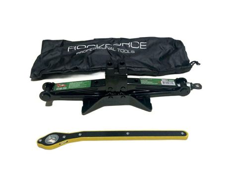 ROCKFORCE PODNOŚNIK TRAPEZOWY 2000kg + KLUCZ GRZECHOTKA