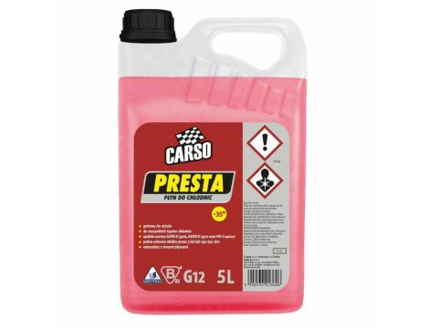 K2 PŁYN DO CHŁODNIC PRESTA -35C 5L CZERWONY