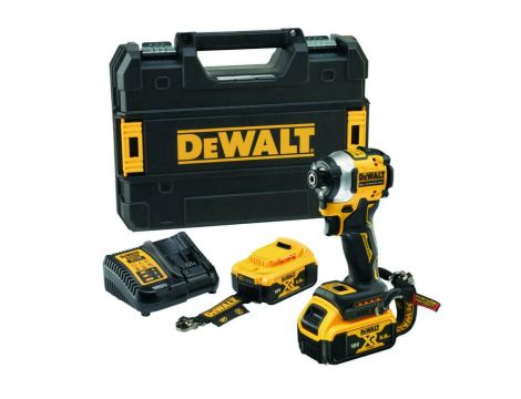 DEWALT ZAKRĘTARKA UDAR.18V DCF850P2T 208Nm 2x5,0Ah TSTAK LANYARD READY