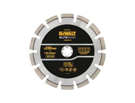 DEWALT TARCZA DIAM.SEG. 230mm ELITE ASFALT/BETON