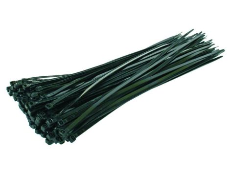 OPASKI PLASTIKOWE PA6.6 100SZT. CZARNE 80*2.5