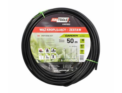 AW WĄŻ KROPLUJĄCY ZESTAW 50m