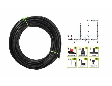 AW WĄŻ KROPLUJĄCY ZESTAW 50m - 4
