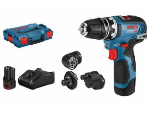 BOSCH WKRĘTARKA GSR 12V-35 FC 2x3,0Ah 35/20Nm WYMIENNE GŁOWICE +5x GFA LB 06019H3008