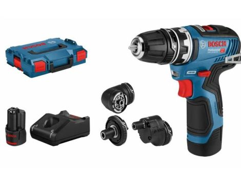 BOSCH WKRĘTARKA GSR 12V-35 FC 2x3,0Ah 35/20Nm WYMIENNE GŁOWICE +5x GFA LB 06019H3008