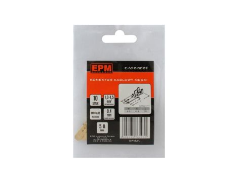 KOŃCÓWKA WSUWANA 1-1.5MM 0 10 SZTUK