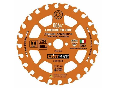 CMT PIŁA HM D=160 Z=24 F=20 K/P=2,3/1,2